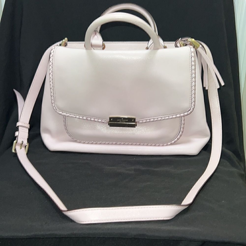 Kate spade leather Shoulder bag tote pink gold